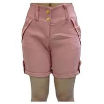 Bermuda feminina rosa