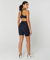 Bermuda feminina running cós alto com bolso preta alto giro tamanho:p Bermuda feminina running cós alto com bolso preta alto giro tamanho:p