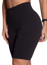 Bermuda Feminina Selene Sem Costura Preta - 20920 Bermuda Feminina Selene Sem Costura Preta - 20920