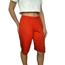 Bermuda Feminina Soltinha Elástico Lisa Suplex Light Pp Ao Plus Size