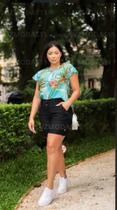 Bermuda Feminina Spaik Tecido Bengaline Modelo Alfaiataria Plus Size