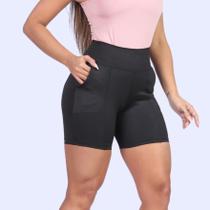 Bermuda Feminina Suplex Com Bolso Frontal Bermuda Feminina Suplex Com Bolso Frontal