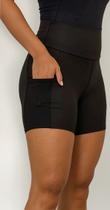 Bermuda Feminina Suplex Com Bolso Lateral Telinha Bermuda Feminina Suplex Com Bolso Lateral Telinha