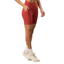 Bermuda Feminina Vivame Alley Curve Vermelho Escuro - 1390