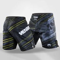 Bermuda Fightshort Boxe MMA Skull Street Style Dark Venum Cor:PretoTamanho:GGGênero:Masculino Bermuda Fightshort Boxe MMA Skull Street Style Dark Venum Cor:PretoTamanho:GGGênero:Masculino