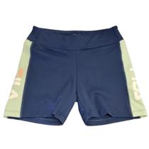 Bermuda fila feminina letter fit-marinho/vermelho