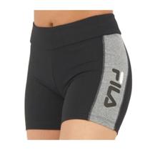 Bermuda fila feminina letter fit-pretoto/cinza