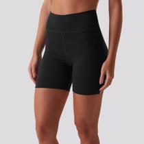 Bermuda Fila Life Ribbed Feminina Preto e Branco