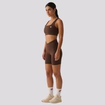 Bermuda Fila Touch Gym Feminina Marrom