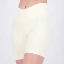 Bermuda Fila Touch Gym Feminina Off White Bermuda Fila Touch Gym Feminina Off White