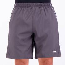 Bermuda Fila Train II 7,5 Cinza e Branca Bermuda Fila Train II 7,5 Cinza e Branca