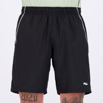 Bermuda Fila Train II 7,5 Preta e Branca Bermuda Fila Train II 7,5 Preta e Branca