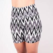 Bermuda Fitness Cintura Alta Estampada - Fitmoda
