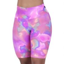Bermuda fitness feminina suplex light poliamida tie dye orbis