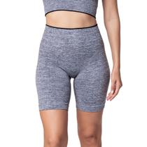 Bermuda Fitness Speedo Feminina Cintura Alta Cós Duplo Tecido Canelado Treino Academia Poliamida