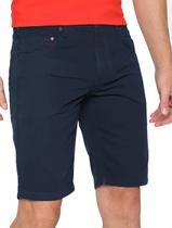 Bermuda Forum Masculina Sarja Paul Slim Tailor Azul Marinho