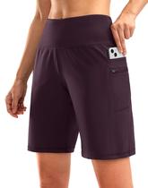 Bermuda G Gradual High Waisted 9 para mulheres Wine S