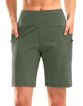 Bermuda G Gradual High Wisted para mulheres Grey Sage