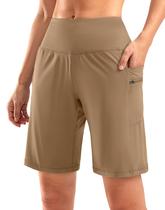 Bermuda G Gradual High Wisted para mulheres, verde bronze Bermuda G Gradual High Wisted para mulheres, verde bronze