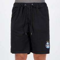 Bermuda Grêmio Moletom Escudo Preta Bermuda Grêmio Moletom Escudo Preta