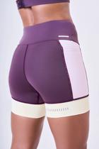 Bermuda Grit Bossa 15cm Ind Authen Acai/Rosa Claro/Amarelo Claro Tamanho:M