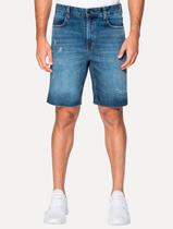 Bermuda Guess Jeans Masculina Inter Refile Tag Azul Médio