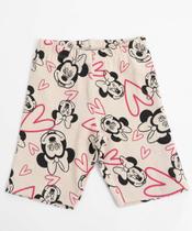 Bermuda Infantil Ciclista Minnie Tam 1 a 3 Bege-92031
