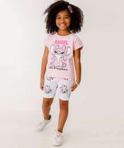 Bermuda Infantil Ciclista Stitch Disney Tam 4 a 10-24101 Bermuda Infantil Ciclista Stitch Disney Tam 4 a 10-24101