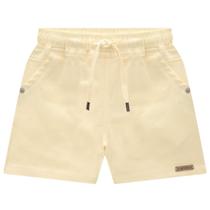 Bermuda Infantil em Linho Amarelo Luc.boo Bermuda Infantil em Linho Amarelo Luc.boo