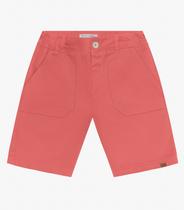 Bermuda Infantil em Sarja Cotton Trick Nick Laranja