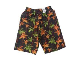 Bermuda infantil estampadas moda praia de elástico kit 05 peças