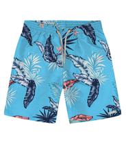 Bermuda Infantil Folhagem Rovitex Kids Azul Bermuda Infantil Folhagem Rovitex Kids Azul