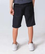 Bermuda Infantil Jeans Bolsos Tam 04 a 08 Preto-74072 Bermuda Infantil Jeans Bolsos Tam 04 a 08 Preto-74072