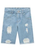 Bermuda Infantil Jeans Lucboo