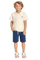 Bermuda Infantil Jeans Premium Com Bolsos