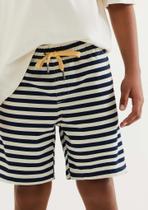 Bermuda Infantil Juvenil Menino Listrada Confortável Dia a Dia