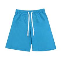 Bermuda Infantil Masculina Lisa Azul 3 Anos - Basic +