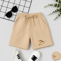 Bermuda Infantil Masculina Urso Ziper 1302 Short Estampado Fofo Meninos Crianças Férias Descolado Bermuda Infantil Masculina Urso Ziper 1302 Short Estampado Fofo Meninos Crianças Férias Descolado