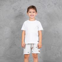 Bermuda Infantil Masculino Moletinho Tubarão Cinza Bermuda Infantil Masculino Moletinho Tubarão Cinza