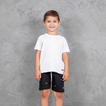 Bermuda Infantil Masculino Moletinho Tubarão Preto Bermuda Infantil Masculino Moletinho Tubarão Preto