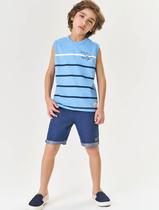 Bermuda Infantil Menino Azul Jeans Médio Divertto