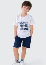 Bermuda Infantil Menino Em Malha Texturizada