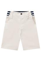 Bermuda Infantil Menino Em Sarja Bege Claro Luc.boo