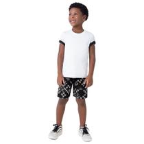 Bermuda Infantil Menino Estampada em Microfibra Walwee 69865