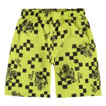 Bermuda Infantil Menino Estampada em Microfibra Walwee 69865 Bermuda Infantil Menino Estampada em Microfibra Walwee 69865