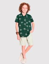 Bermuda Infantil Menino Linho Misto Off White Alakazoo