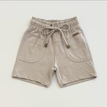 Bermuda Infantil Menino Luc.Boo Moletom Cordão Ajustavel Verão Moda Kids 86951