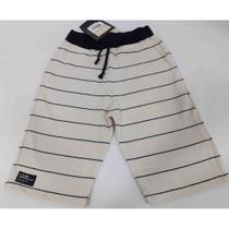 Bermuda Infantil Menino Moletinho Listras Verao 7435 Bermuda Infantil Menino Moletinho Listras Verao 7435