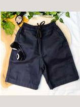 Bermuda Infantil Menino Short Sarja Brim Premium Juvenil Algodão 2 ao 12 anos