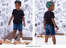 Bermuda Infantil Menino Slim Kids Max Denim Kids Tam 02 ao 08 - Ref 8400 Bermuda Infantil Menino Slim Kids Max Denim Kids Tam 02 ao 08 - Ref 8400